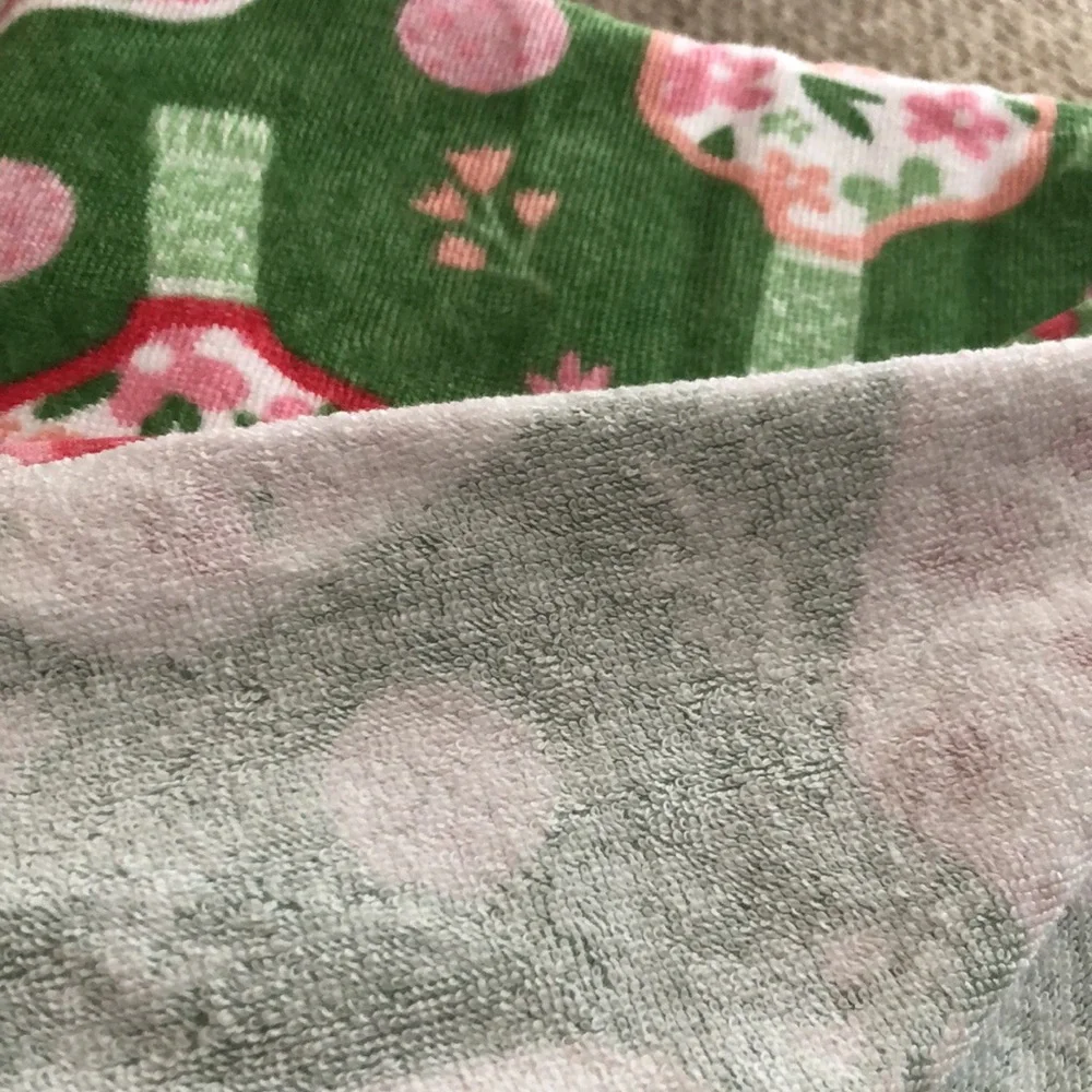 Envogue Green and Pink PICKLEBALL Beach Towel